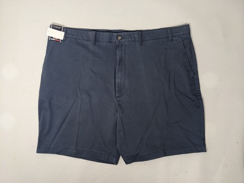 Clearance- Size 44 Big Roundtree & Yorke Casuals Chino Flat Shorts 9"I Indigo