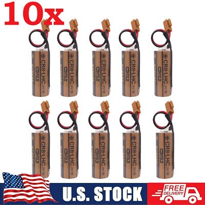 10X FUJI CR8.LHC 3V Battery FDK CR8-LHC For Fanuc battery A98L-0031-0012 US