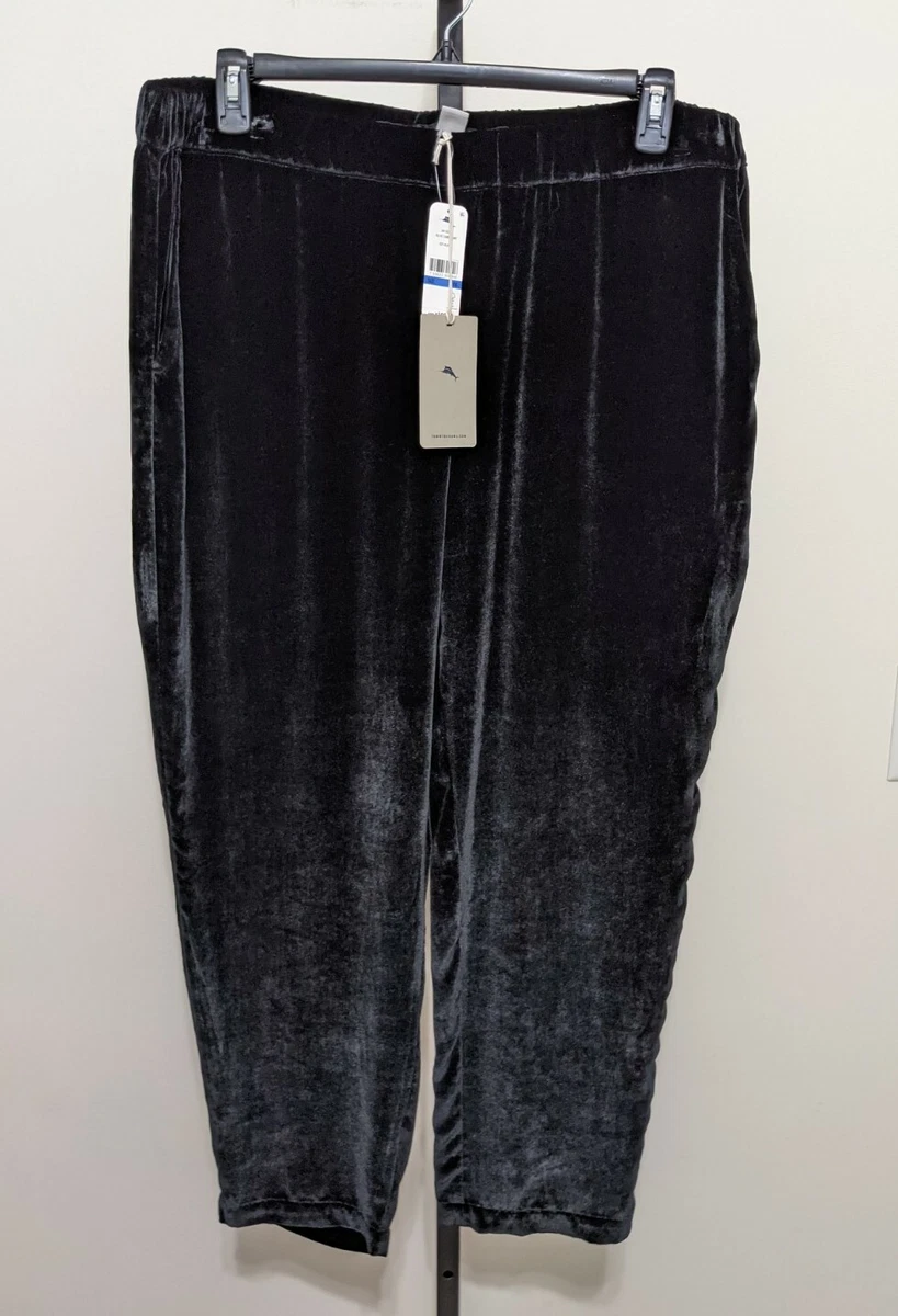 Tommy Bahama Women's Black Velvet Sands Lounge Stretch Pants Size