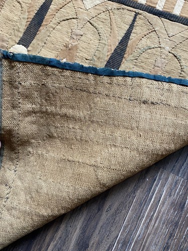 19. Jahrhundert antik ägyptische Revival Nadelarbeit Volkskunst Wandhänge Wandteppich - Bild 8 von 9