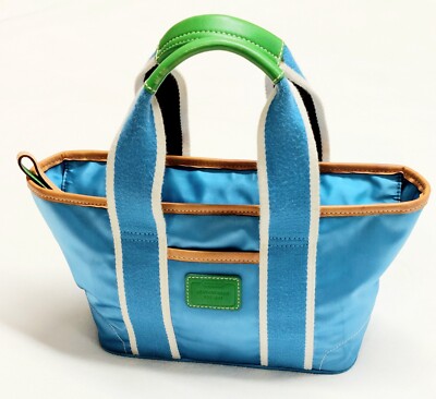 バッグ Vintage Coach Hampton Bag Green Blue s-l400.jpg