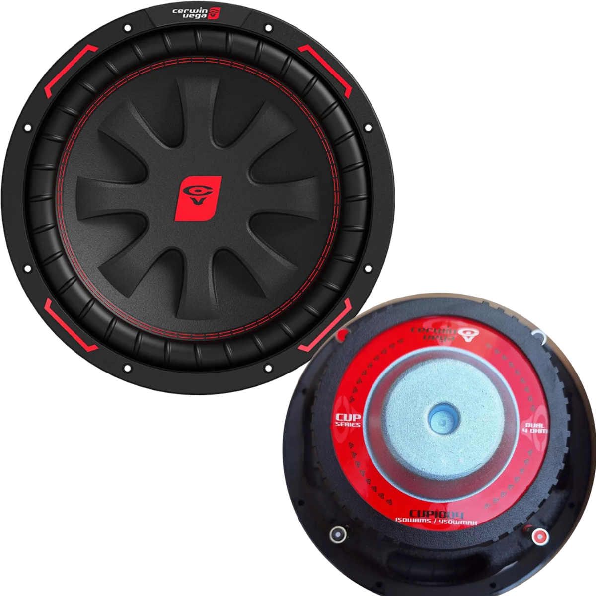 1 x CERWIN VEGA CVP10D4 10 inch 450 Watts 4Ω Car Audio Dual Voice