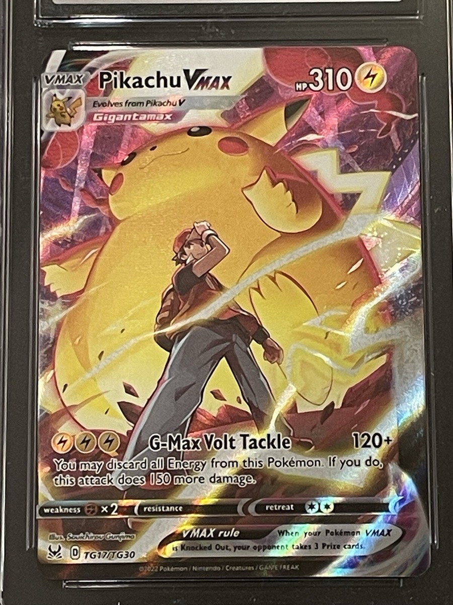 Pokemon Pikachu VMAX Lost Origin TG17 ERROR Misaligned Front