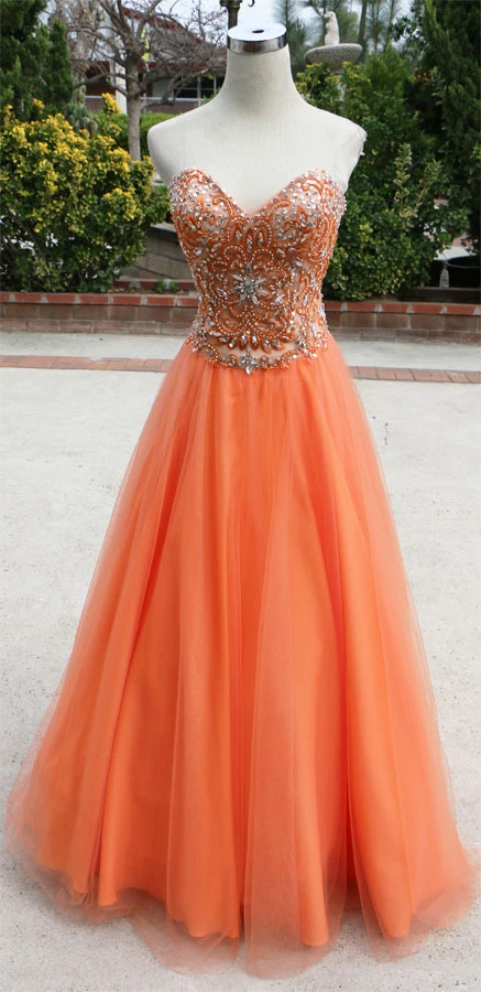 Peach prom gown cheap