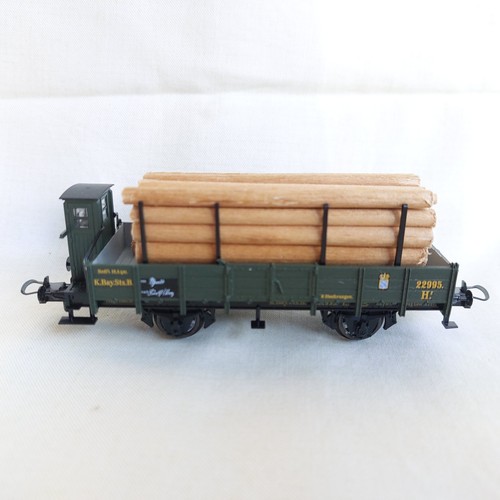mes-94574	Trix H0 Rungenwagen K.Bay. Sts.B. 22995 mit Ladung sehr guter Zustand, | Zustand: Gebraucht