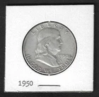 1950 FRANKLIN Half Dollar - 90% Silver USA Coin