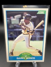 SCORE 1989 Barry Bonds #127 Base Set Pittsburgh Pirates MLB Baseball Card