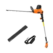 GARCARE Electric Hedge Trimmers, Corded 4.8A Pole Hedge Trimmer with 18 inch ...