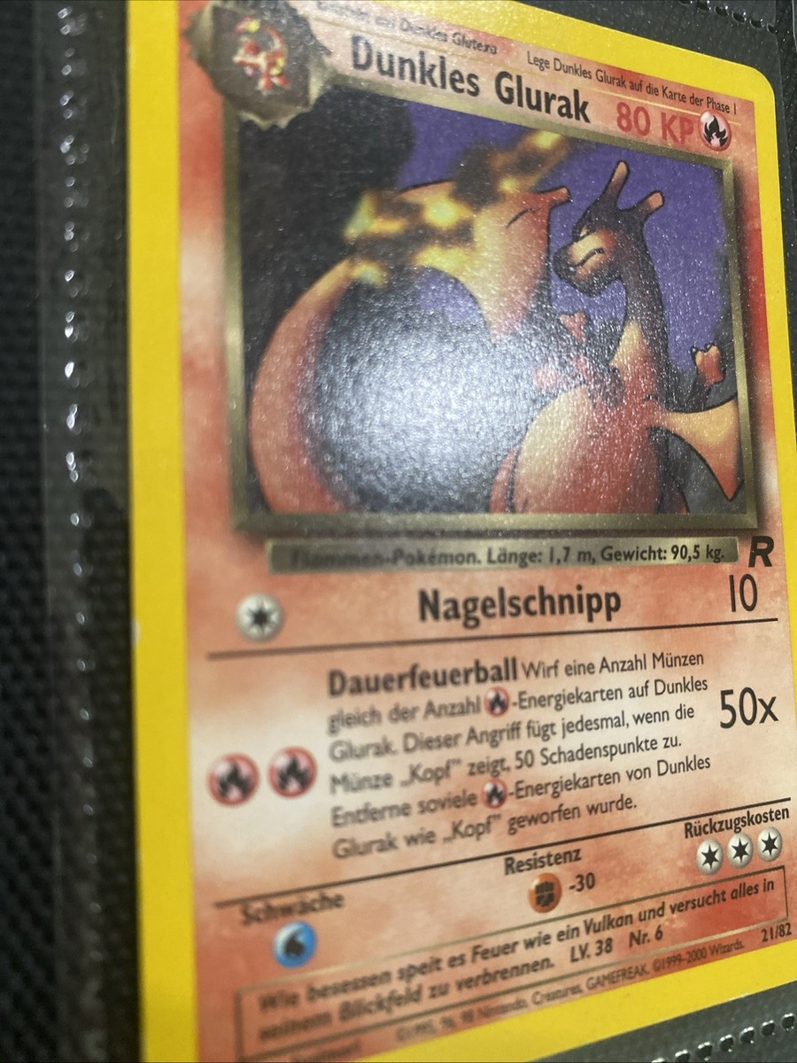 dark charizard pokemon card 21/82 BGS 8.5 (NM-MT+) Dark Charizard main image 1