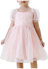 Toddler Girl Flower Gril Princess Tutu Dress for Birthday 3-4 Years