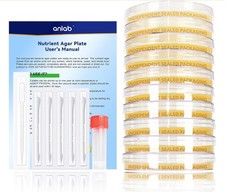 Nutriente Agar Petri Piatti Kit Progetto Scientifico, 10 Piastre di Agar Preversate a...