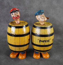 J Chein Popeye & Barnacle Bill Works Tin Litho Wind Up 7.5