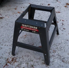 Craftsman 113 10" Table Saw Work Base Stand Frame 24" Tall, 15.25 x 19.25, 18.25