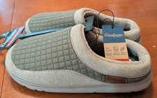 NEW Dearfoams Lounge Clog Slipper Mens Size 9-10 Olive Gel Infused Memory Foam