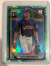 2024 Bowman - Chrome Prospects Brice Matthews #BCP-69 Lunar Glow Refractor (RC)