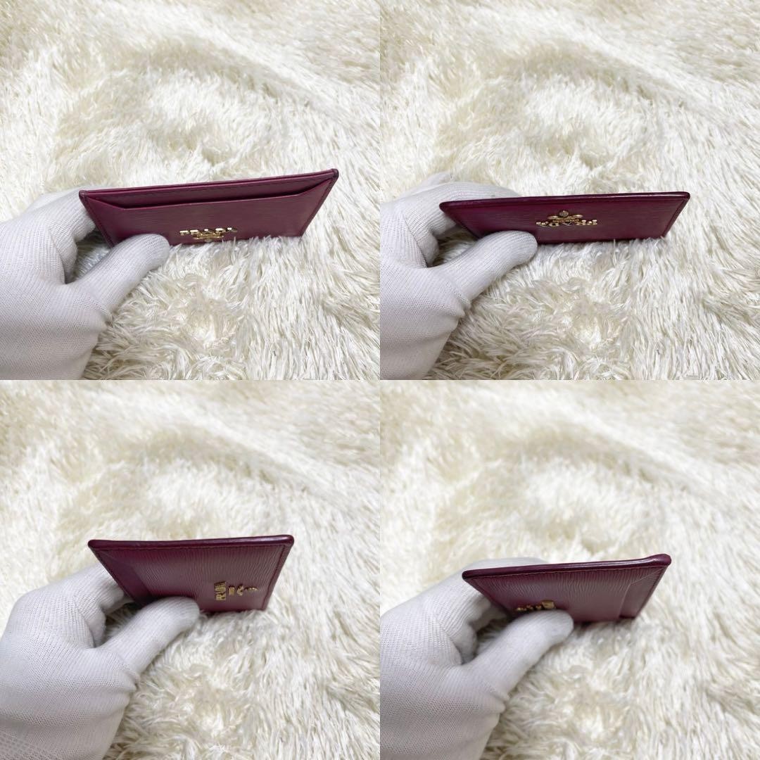 Prada Vitello Move Leather Card Case Pink Women’s Business Card Passholder thumbnail 3