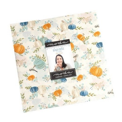 Moda Harvest Wishes Layer Cake von Deb Strain Pumpkin Gingham 100% Baumwollstoff