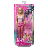 Barbie Strandmode-Figurin Ab 3 Jahren Badeanzug ZubehöR Offiziell Mattel HPL73