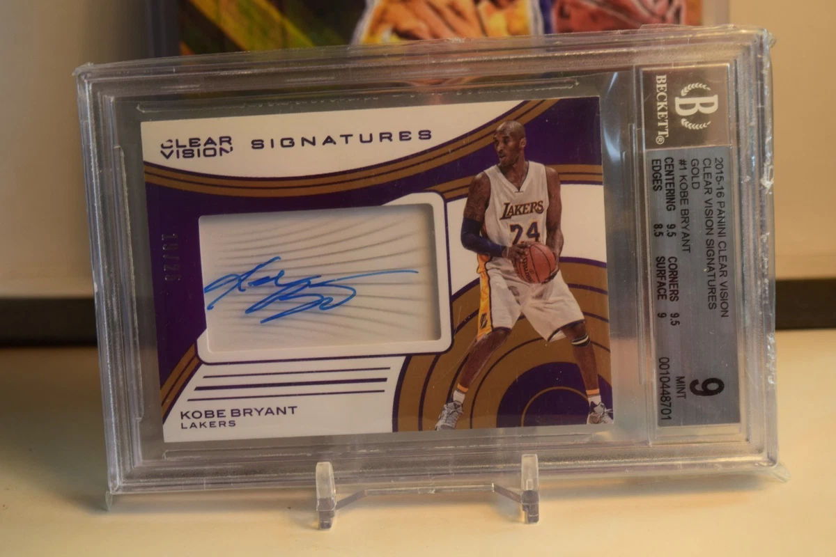 Kobe Bryant Basketball Trading Cards Autographed Sports 2015-16