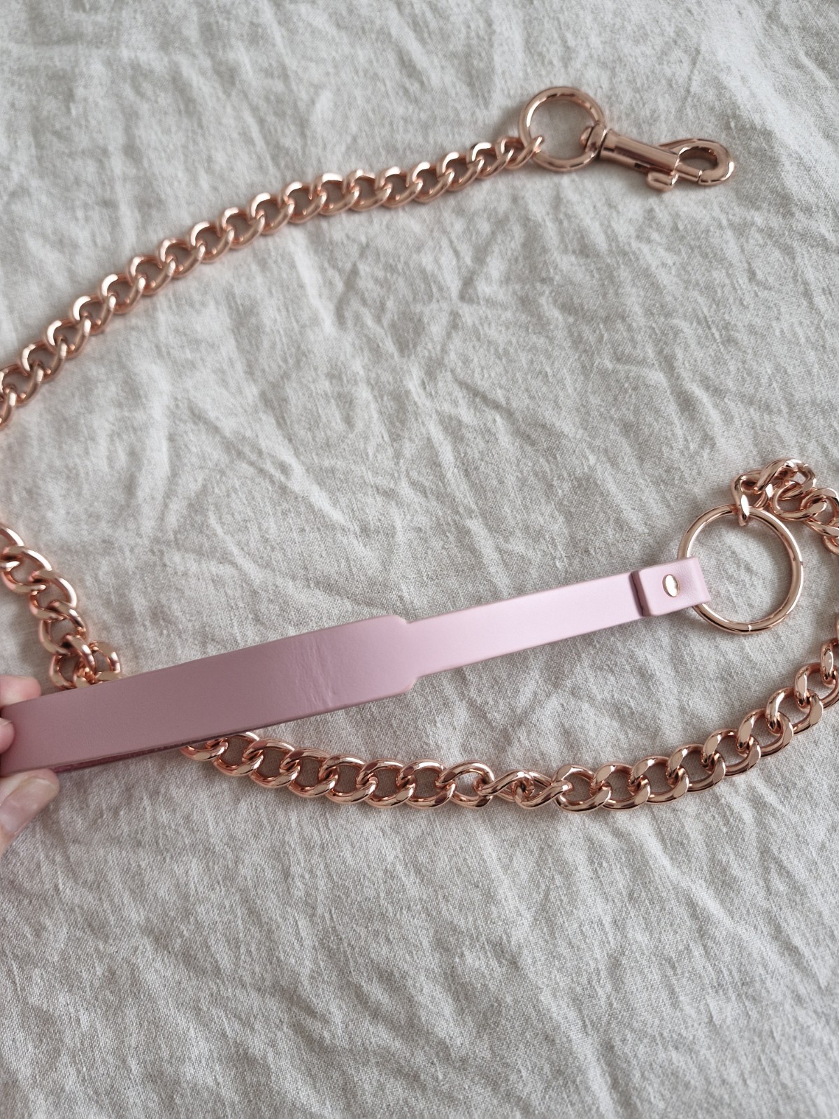 Honey Birdette Kukuro Blush Bondage Collar only NEW