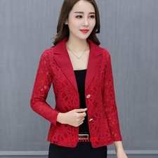Lady Lace Short Shawl Coat Suit Jacket Bolero Cardigan Cropped Shrug Jacket Coat