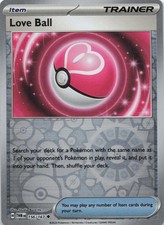 Love Ball 156/167 SV06: Twilight Masquerade Reverse Holo NM Pokemon TCG