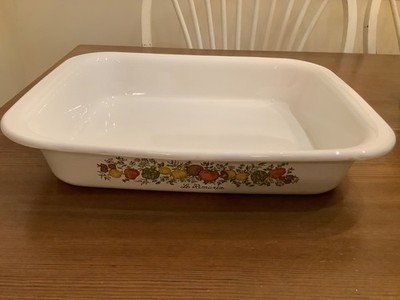 Vintage Corning Ware Spice of Life Roaster Casserole Pan 12.25x10.25x1.25  A-21