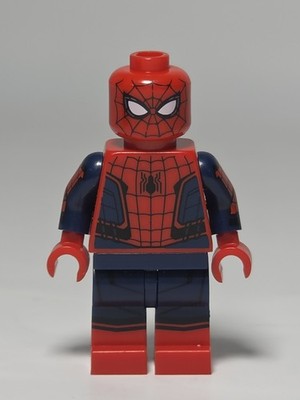 LEGO SPIDER-MAN MINIFIGURE Pattern Arm Variant Mini Fig                    (T5)