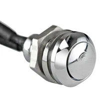 Momentary Push-Button Switch Motorcycle Handlebars or Flat Surfaces Mid-USA15150