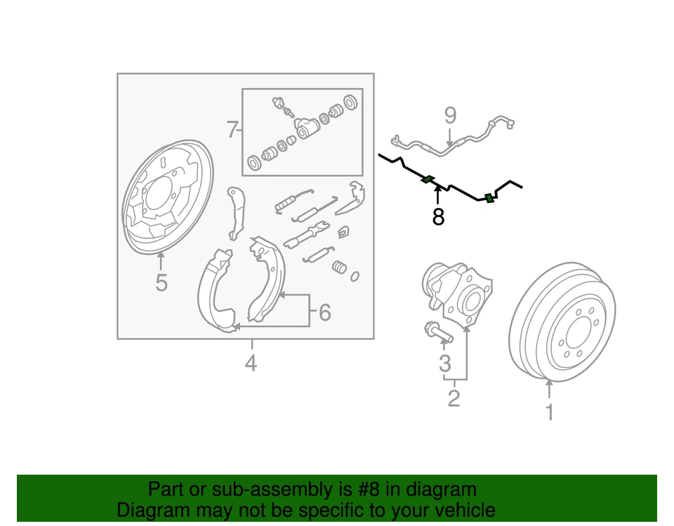 正品日产司机左后制动管 46315-EM30A — 第 2/3 张图片