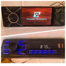 Power Acoustik Car Truck MP3 CD Player Radio Lot of 2 Units - No Wiring Harness