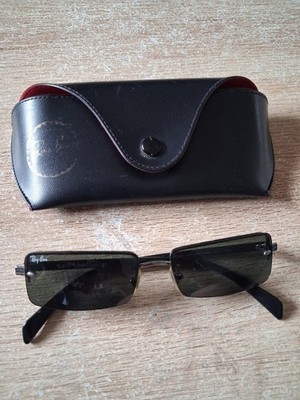 Ray Ban Brille rechteckig mit Etui BE Streifen auf Glas