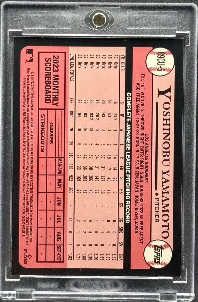 TARJETA DE INVERSIÓN REFRACTOR RC NOVATO RARO YOSHINOBU YAMAMOTO SSP DODGERS COMO NUEVA Foto 2 de 2