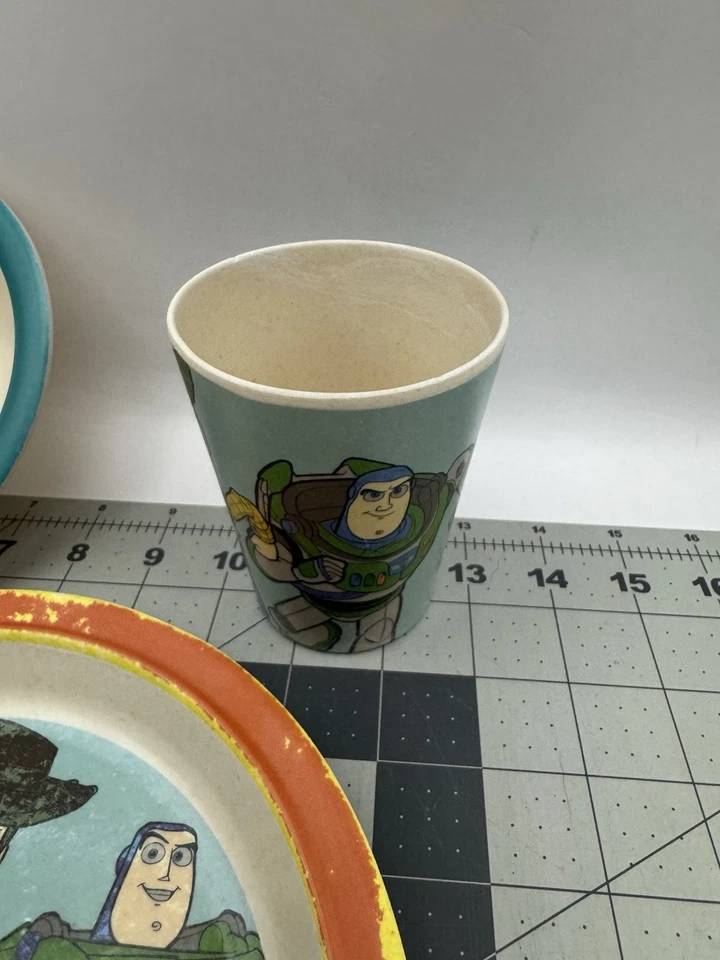 Disney Toy Story Juego de 4 Cena 3 Piezas Sin BPA, Plato, Cuenco y Taza Foto 2 de 4