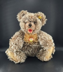 Vintage Steiff Zotty Bear 14" Mohair Button Ear Tag 6335.02 Chest Tag 1950s