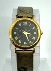 Vintage Seiko Watch Women 1N00-0D59 Gold Tone Floral Dial 26mm New Battery