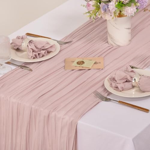 Cheese Cloth Napkins Set of 10 Dusty Pink Cloth Napkins Gauze Cheesecloth - Bild 6 von 6