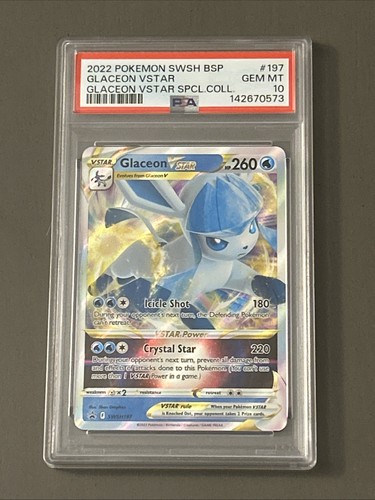 Glaceon VSTAR graded PSA 10 for sale on eBay