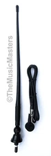 Universal 16" Flexible Rubber Antenna Mast w/ Ball Base Car Audio Stereo Radio