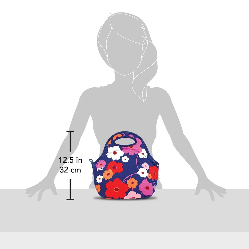 Built Gourmet Getaway Neoprene Lunch Bag - Lush Flower - Image 4 of 4