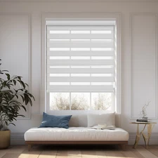 Changshade Custom Blinds for Window Zebra Blind Day and Night Dual Roller Shade 