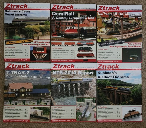 Revue MODEL RAILROADER   Lot 7 numeros : 11/85 02/86 06/87 10/88 05+08
