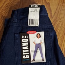 VTG Gitano Jeans Womens 14 Avg Relaxed Fit Navy Y2K 80s 90s Mom Jeans High Rise