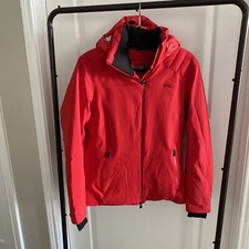 Nwt Kjus Ladies Scylla Whit Ski Jacket Women's Size 38 Us 8 Medium Scarlet Red