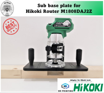 Sub base plate Hikoki Router M1808DAJ2Z Groove Jig Milling Slotting ...