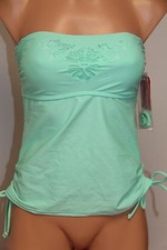 NWT Hula Honey Swimsuit Bikini Tankini Top Sz M Strap