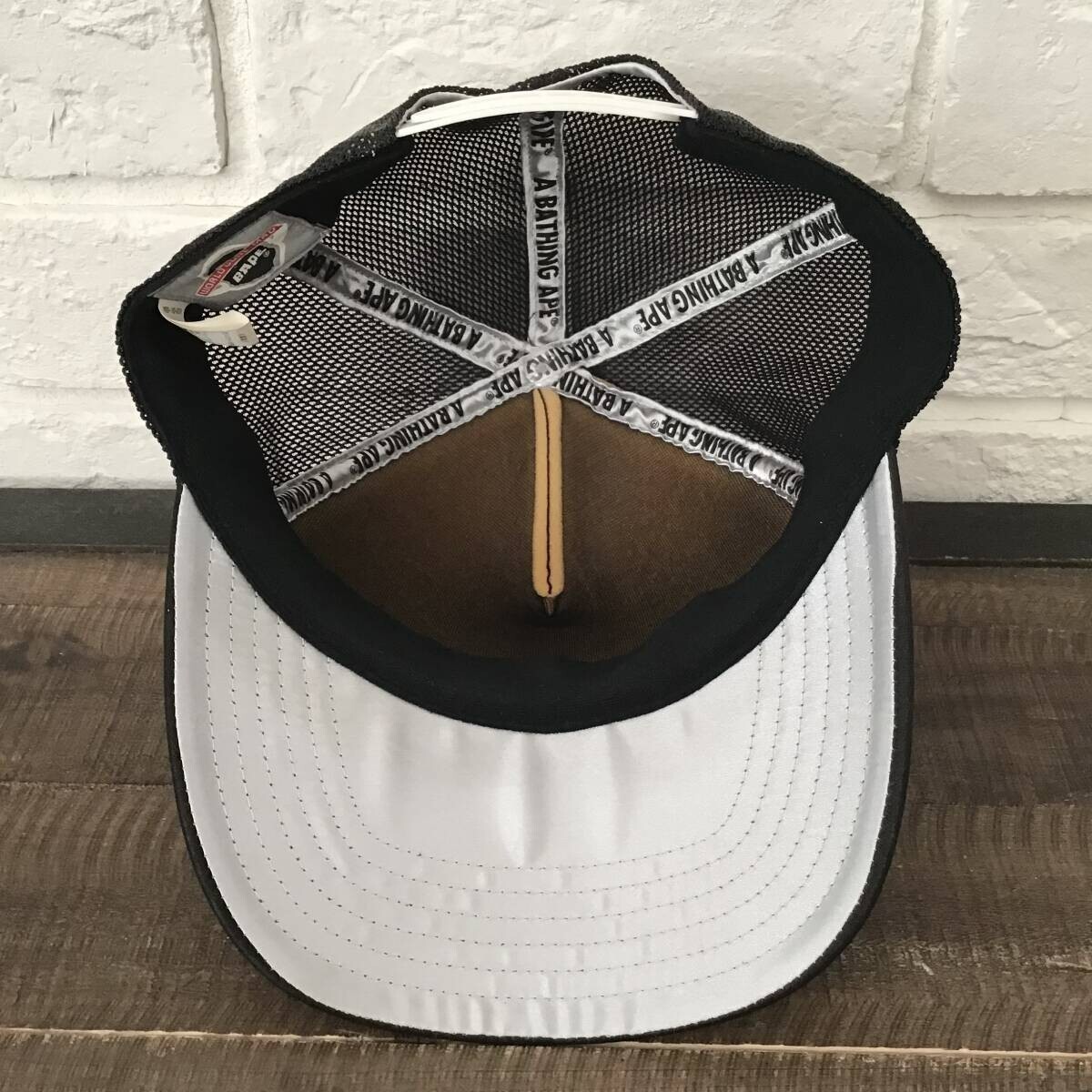 BAPE Swarovski APE HEAD LOGO Tracker Hat Cap A Bathing Ape Black