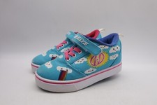 HEELYS Roller Skate Shoes Unisex Youth 3 Rare Pattern Wheeled Sneakers Blue Pink