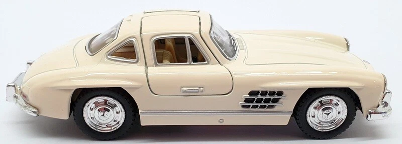 Kinsmart 1/36 KT5346D - 1954 Mercedes Benz 300 SL Coupe Pull Back and Go - Cream - image 3 of 4