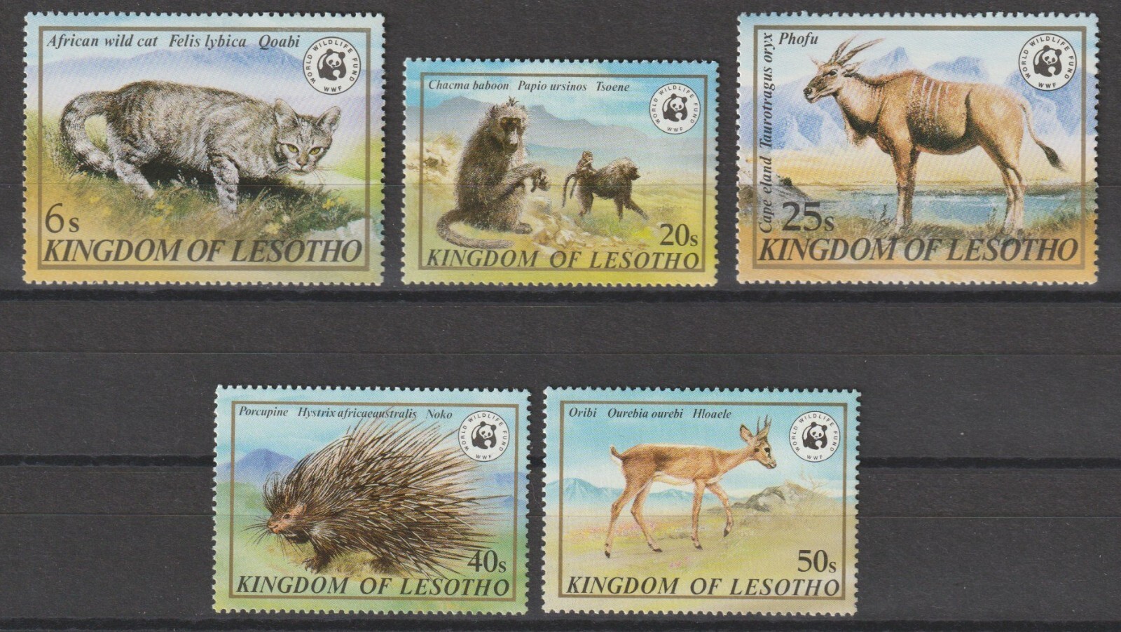 LESOTHO 1982 WWF SG 468/472 MNH | eBay UK